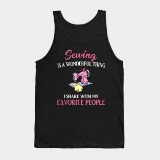 Sewing Is A Wonderful Thing Tank Top